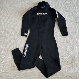 Cressi Wetsuit 2.5MM Size XL 5 Black Summer Full Zip